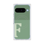 プレミアムスクエアケース with Pixelsnap［ オリジナル - initial two tone - F green ］