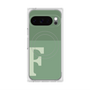 プレミアムスクエアケース with Pixelsnap［ オリジナル - initial two tone - F green ］