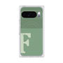 プレミアムスクエアケース with Pixelsnap［ オリジナル - initial two tone - F green ］