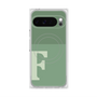 プレミアムスクエアケース with Pixelsnap［ オリジナル - initial two tone - F green ］