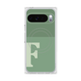 プレミアムスクエアケース with Pixelsnap［ オリジナル - initial two tone - F green ］