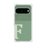 プレミアムスクエアケース with Pixelsnap［ オリジナル - initial two tone - F green ］