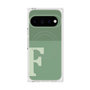 プレミアムスクエアケース with Pixelsnap［ オリジナル - initial two tone - F green ］