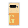プレミアムスクエアケース with Pixelsnap［ オリジナル - initial two tone - G orange ］