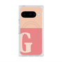プレミアムスクエアケース with Pixelsnap［ オリジナル - initial two tone - G pink ］
