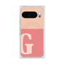 プレミアムスクエアケース with Pixelsnap［ オリジナル - initial two tone - G pink ］