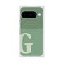 プレミアムスクエアケース with Pixelsnap［ オリジナル - initial two tone - G green ］