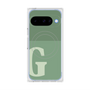 プレミアムスクエアケース with Pixelsnap［ オリジナル - initial two tone - G green ］