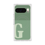 プレミアムスクエアケース with Pixelsnap［ オリジナル - initial two tone - G green ］
