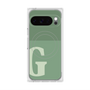 プレミアムスクエアケース with Pixelsnap［ オリジナル - initial two tone - G green ］