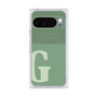 プレミアムスクエアケース with Pixelsnap［ オリジナル - initial two tone - G green ］