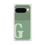 プレミアムスクエアケース with Pixelsnap［ オリジナル - initial two tone - G green ］