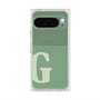 プレミアムスクエアケース with Pixelsnap［ オリジナル - initial two tone - G green ］