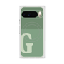 プレミアムスクエアケース with Pixelsnap［ オリジナル - initial two tone - G green ］