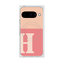 プレミアムスクエアケース with Pixelsnap［ オリジナル - initial two tone - H pink ］