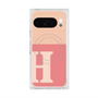 プレミアムスクエアケース with Pixelsnap［ オリジナル - initial two tone - H pink ］