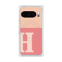 プレミアムスクエアケース with Pixelsnap［ オリジナル - initial two tone - H pink ］
