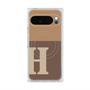プレミアムスクエアケース with Pixelsnap［ オリジナル - initial two tone - H brown ］