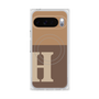 プレミアムスクエアケース with Pixelsnap［ オリジナル - initial two tone - H brown ］