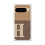 プレミアムスクエアケース with Pixelsnap［ オリジナル - initial two tone - H brown ］