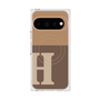 プレミアムスクエアケース with Pixelsnap［ オリジナル - initial two tone - H brown ］