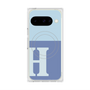 プレミアムスクエアケース with Pixelsnap［ オリジナル - initial two tone - H blue ］