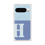 プレミアムスクエアケース with Pixelsnap［ オリジナル - initial two tone - H blue ］