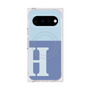 プレミアムスクエアケース with Pixelsnap［ オリジナル - initial two tone - H blue ］