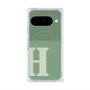 プレミアムスクエアケース with Pixelsnap［ オリジナル - initial two tone - H green ］