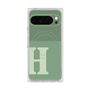 プレミアムスクエアケース with Pixelsnap［ オリジナル - initial two tone - H green ］
