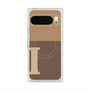 プレミアムスクエアケース with Pixelsnap［ オリジナル - initial two tone - I brown ］