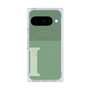 プレミアムスクエアケース with Pixelsnap［ オリジナル - initial two tone - I green ］