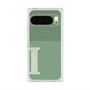 プレミアムスクエアケース with Pixelsnap［ オリジナル - initial two tone - I green ］