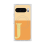 プレミアムスクエアケース with Pixelsnap［ オリジナル - initial two tone - J orange ］