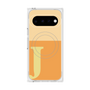 プレミアムスクエアケース with Pixelsnap［ オリジナル - initial two tone - J orange ］