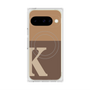 プレミアムスクエアケース with Pixelsnap［ オリジナル - initial two tone - K brown ］