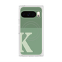 プレミアムスクエアケース with Pixelsnap［ オリジナル - initial two tone - K green ］