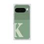 プレミアムスクエアケース with Pixelsnap［ オリジナル - initial two tone - K green ］