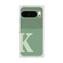 プレミアムスクエアケース with Pixelsnap［ オリジナル - initial two tone - K green ］