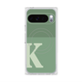 プレミアムスクエアケース with Pixelsnap［ オリジナル - initial two tone - K green ］