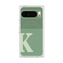 プレミアムスクエアケース with Pixelsnap［ オリジナル - initial two tone - K green ］