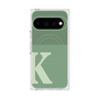 プレミアムスクエアケース with Pixelsnap［ オリジナル - initial two tone - K green ］