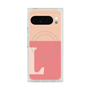 プレミアムスクエアケース with Pixelsnap［ オリジナル - initial two tone - L pink ］