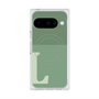 プレミアムスクエアケース with Pixelsnap［ オリジナル - initial two tone - L green ］