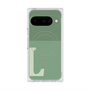 プレミアムスクエアケース with Pixelsnap［ オリジナル - initial two tone - L green ］