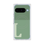 プレミアムスクエアケース with Pixelsnap［ オリジナル - initial two tone - L green ］