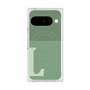 プレミアムスクエアケース with Pixelsnap［ オリジナル - initial two tone - L green ］
