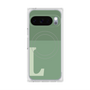 プレミアムスクエアケース with Pixelsnap［ オリジナル - initial two tone - L green ］