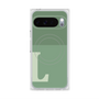 プレミアムスクエアケース with Pixelsnap［ オリジナル - initial two tone - L green ］