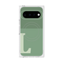 プレミアムスクエアケース with Pixelsnap［ オリジナル - initial two tone - L green ］
